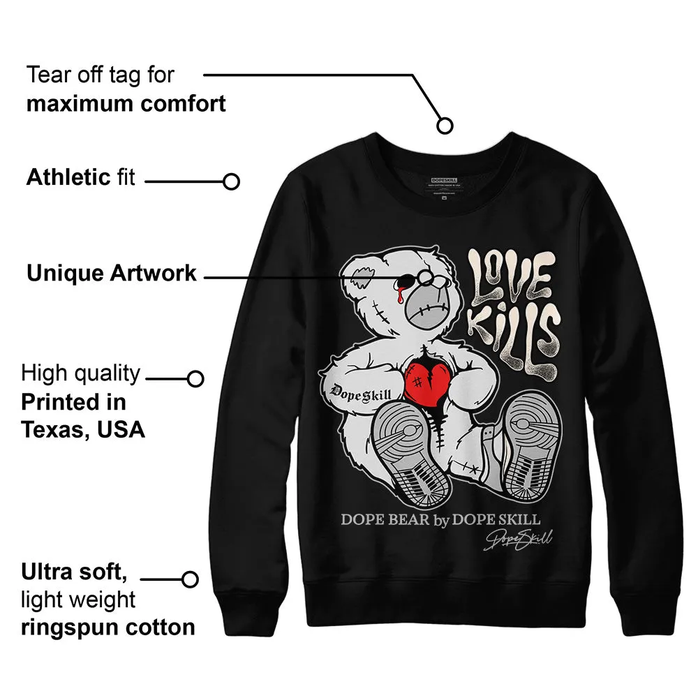 Dunk Cool Grey DopeSkill Sweatshirt Love Kills Graphic sold by DopeSkill product image thumbnail 3
