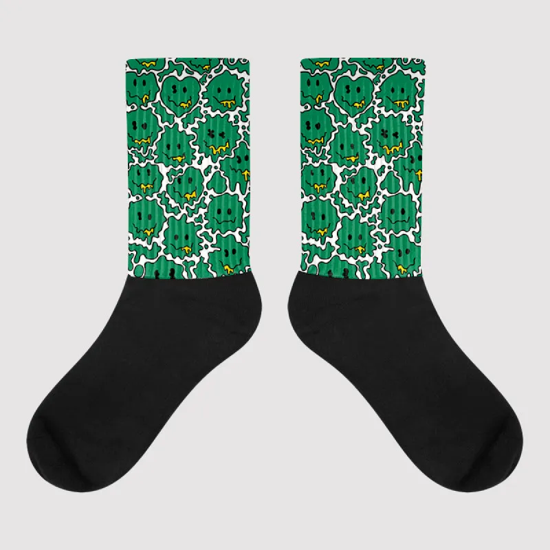 Lucky Green 5s DopeSkill Sublimated Socks Slime Graphic sold by DopeSkill