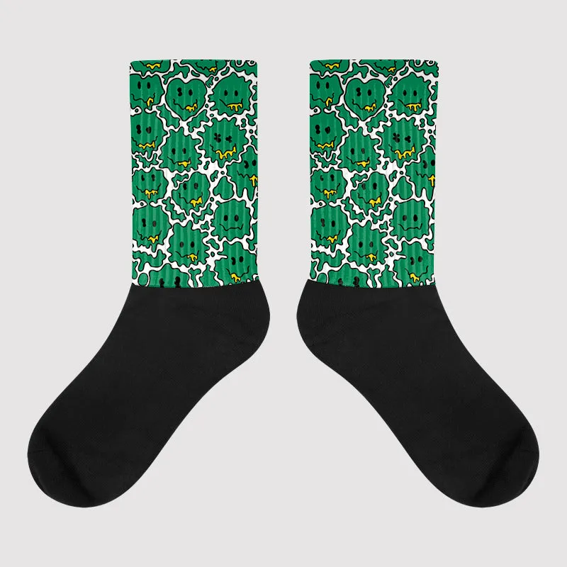 Lucky Green 5s DopeSkill Sublimated Socks Slime Graphic sold by DopeSkill