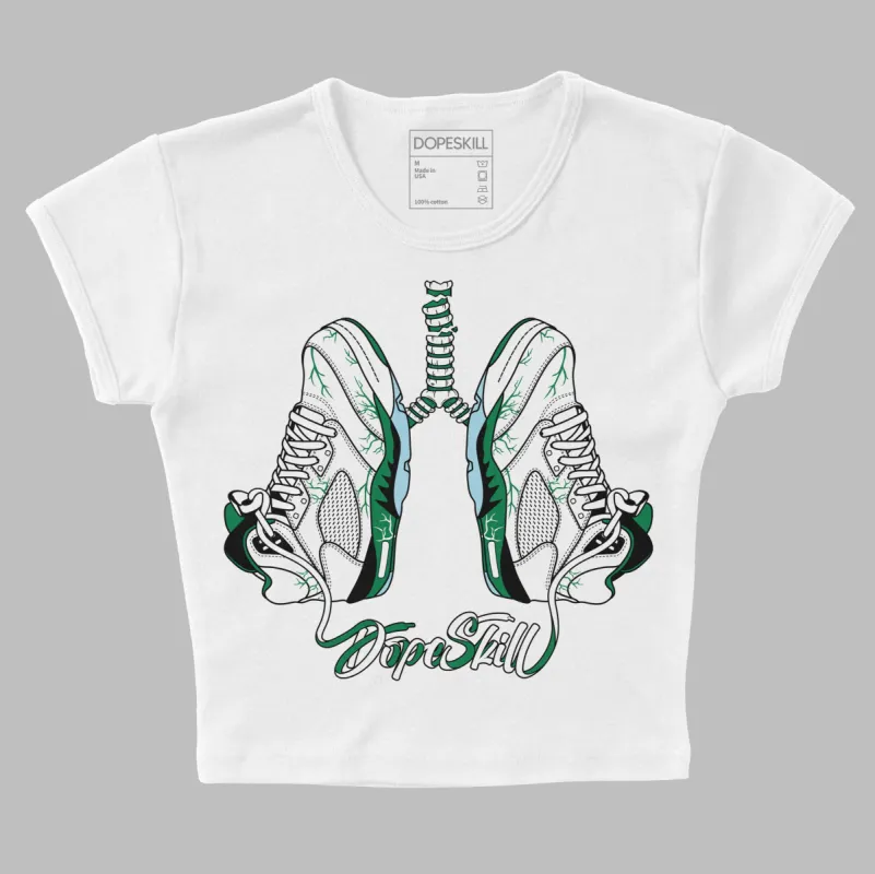 Lucky Green 5s DopeSkill Women's Crop Top Breathe Graphic sold by DopeSkill