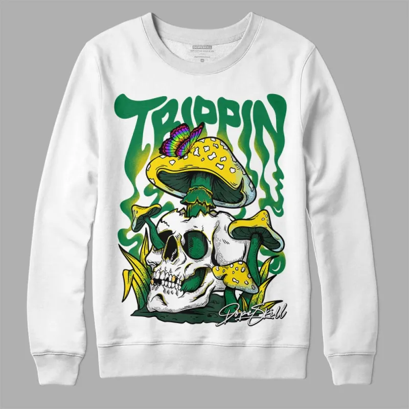 Lucky Green 5s DopeSkill Sweatshirt Trippin Graphic sold by DopeSkill