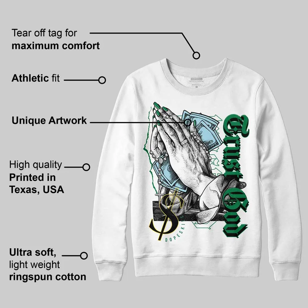 Lucky Green 5s DopeSkill Sweatshirt Trust God Graphic sold by DopeSkill product image thumbnail 3