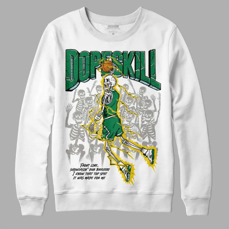 Lucky Green 5s DopeSkill Sweatshirt Thunder Dunk Graphic sold by DopeSkill