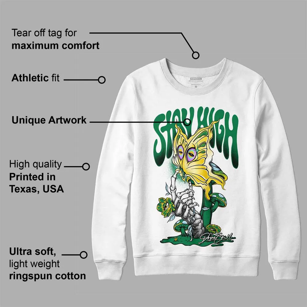 Lucky Green 5s DopeSkill Sweatshirt Stay High Graphic sold by DopeSkill product image thumbnail 3