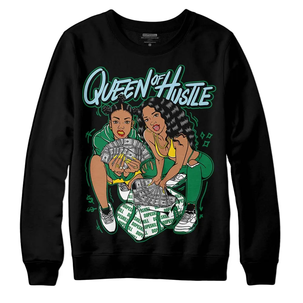 Lucky Green 5s DopeSkill Sweatshirt Queen Of Hustle Graphic sold by DopeSkill product image thumbnail 2