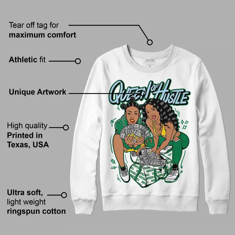 Lucky Green 5s DopeSkill Sweatshirt Queen Of Hustle Graphic sold by DopeSkill product image thumbnail 3