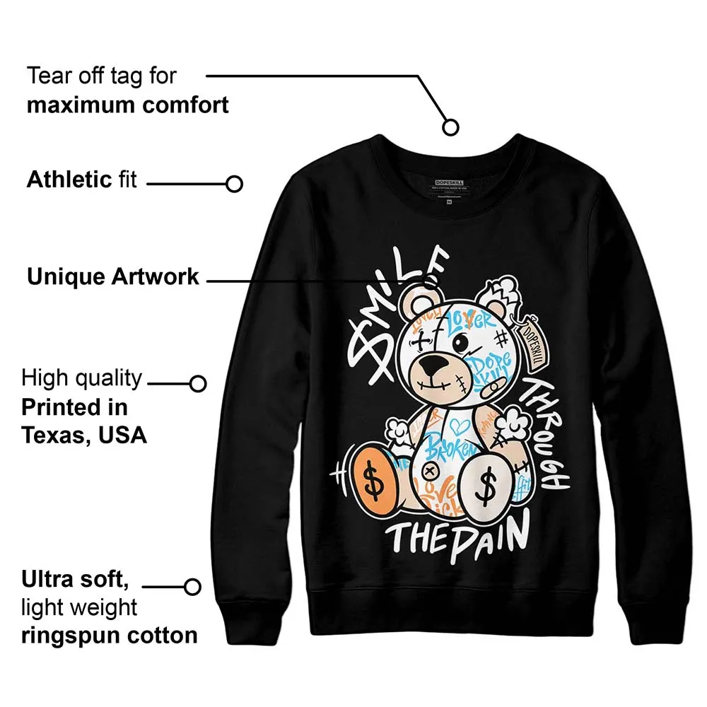 Sail Black 2s DopeSkill Sweatshirt Smile Through The Pain Graphic sold by DopeSkill product image thumbnail 3