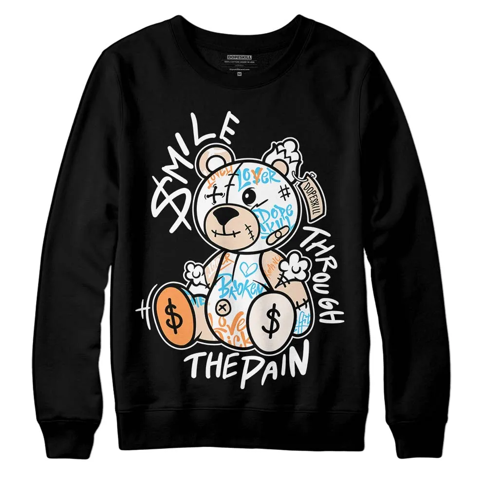 Sail Black 2s DopeSkill Sweatshirt Smile Through The Pain Graphic sold by DopeSkill