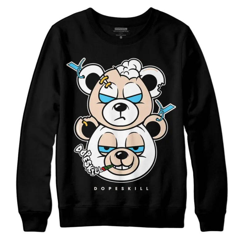 Sail Black 2s DopeSkill Sweatshirt New Double Bear Graphic sold by DopeSkill