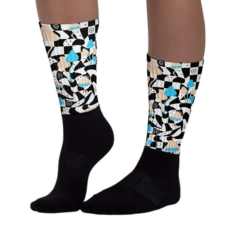 Sail Black 2s DopeSkill Sublimated Socks Mushroom Graphic sold by DopeSkill product image thumbnail 3