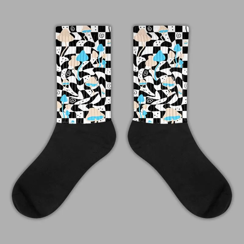 Sail Black 2s DopeSkill Sublimated Socks Mushroom Graphic sold by DopeSkill