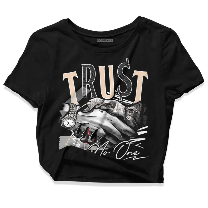 Sail Black 2s DopeSkill Women's Crop Top Trust No One Graphic sold by DopeSkill