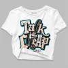 Sail Black 2s DopeSkill Women's Crop Top Talk Is Chip Graphic sold by DopeSkill