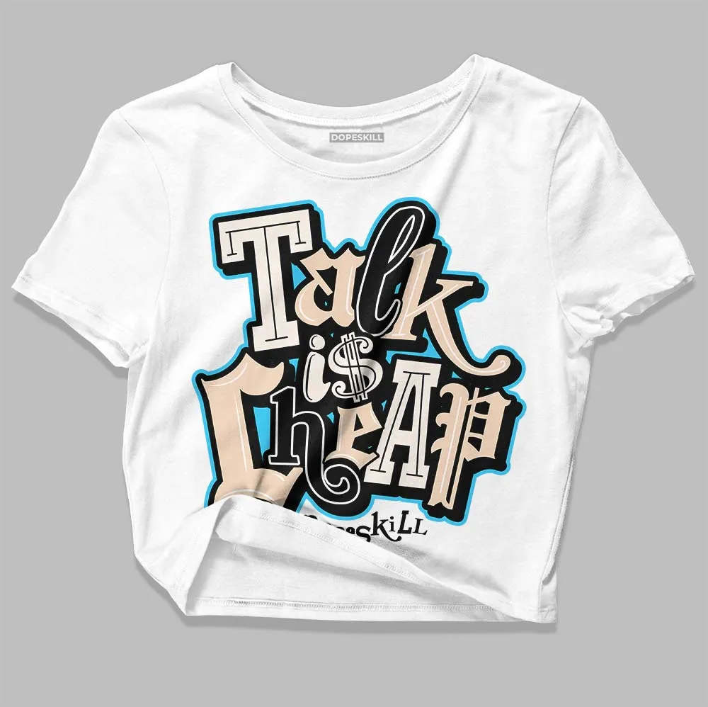 Sail Black 2s DopeSkill Women's Crop Top Talk Is Chip Graphic sold by DopeSkill product image thumbnail 2