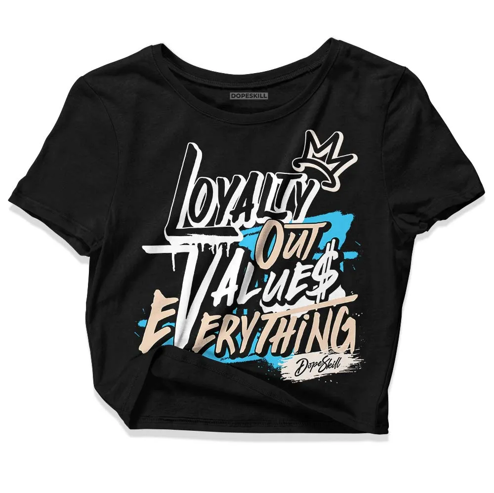 Sail Black 2s DopeSkill Women's Crop Top LOVE Graphic sold by DopeSkill