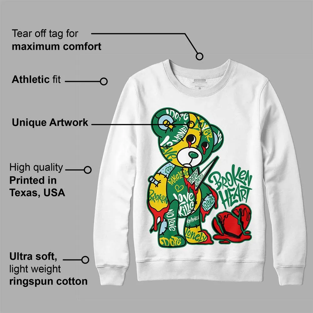 Lucky Green 5s DopeSkill Sweatshirt Broken Heart Graphic sold by DopeSkill product image thumbnail 3