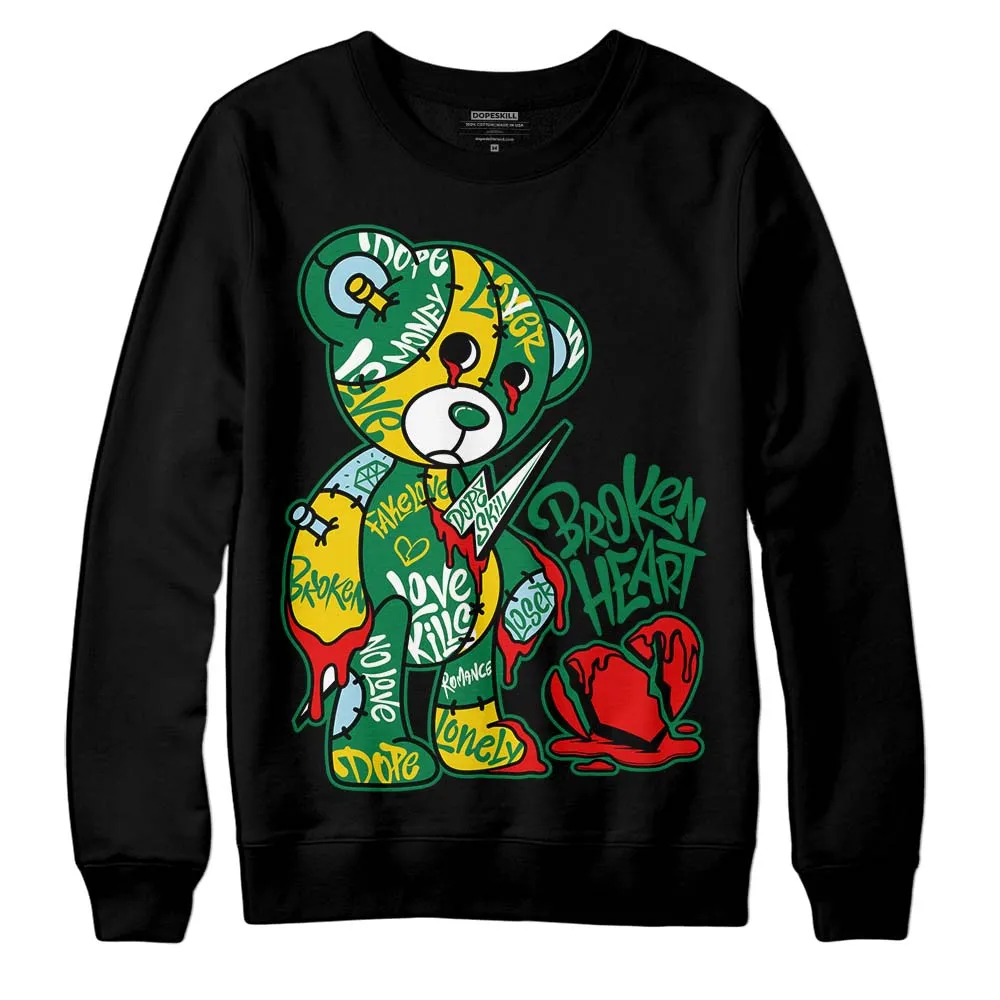 Lucky Green 5s DopeSkill Sweatshirt Broken Heart Graphic sold by DopeSkill product image thumbnail 2