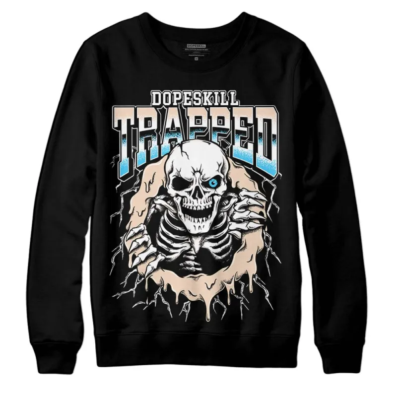 Sail Black 2s DopeSkill Sweatshirt Trapped Halloween Graphic sold by DopeSkill