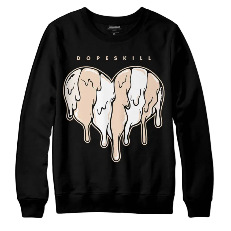 Sail Black 2s DopeSkill Sweatshirt Slime Drip Heart Graphic sold by DopeSkill