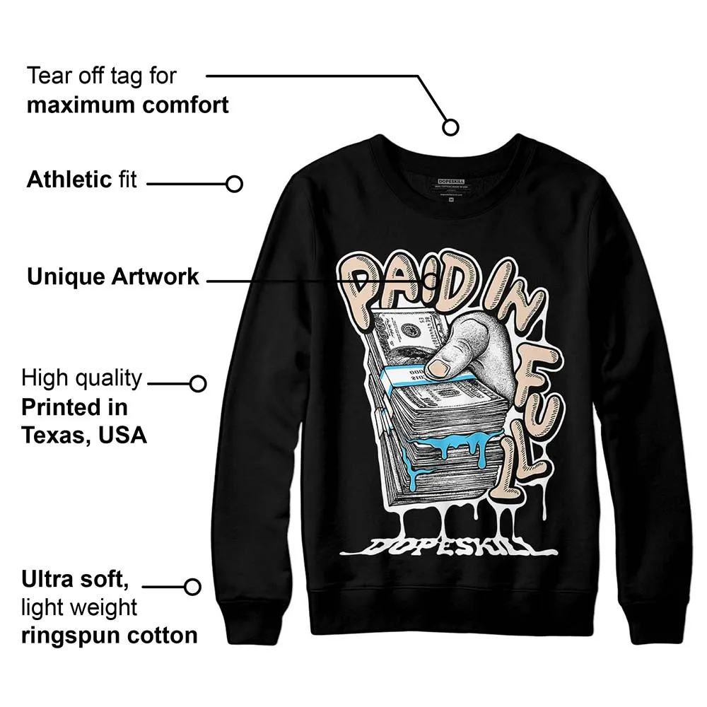 Sail Black 2s DopeSkill Sweatshirt Paid In Full Graphic sold by DopeSkill product image thumbnail 3