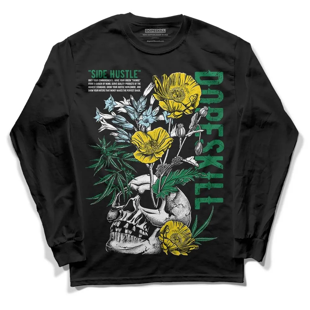 Lucky Green 5s DopeSkill Long Sleeve T-Shirt Side Hustle Graphic sold by DopeSkill product image thumbnail 2
