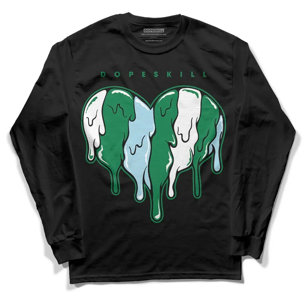 Lucky Green 5s DopeSkill Long Sleeve T-Shirt Slime Drip Heart Graphic sold by DopeSkill product image thumbnail 2