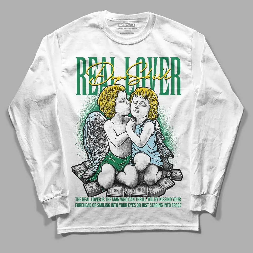 Lucky Green 5s DopeSkill Long Sleeve T-Shirt Real Lover Graphic sold by DopeSkill