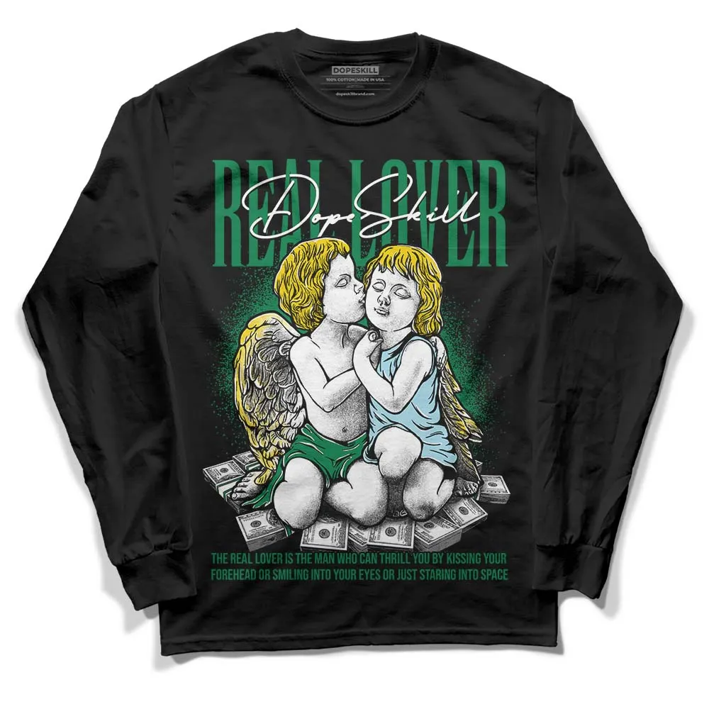 Lucky Green 5s DopeSkill Long Sleeve T-Shirt Real Lover Graphic sold by DopeSkill product image thumbnail 2