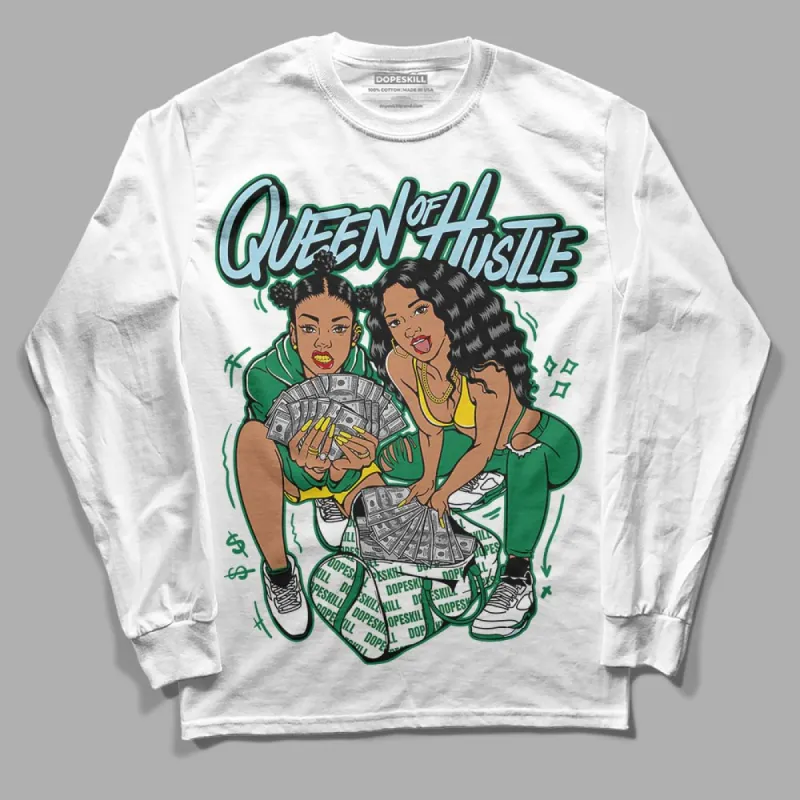Lucky Green 5s DopeSkill Long Sleeve T-Shirt Queen Of Hustle Graphic sold by DopeSkill