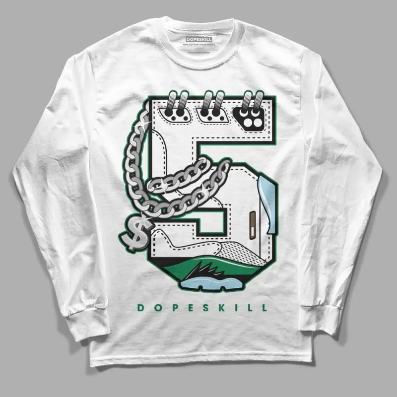 Lucky Green 5s DopeSkill Long Sleeve T-Shirt No.5 Graphic sold by DopeSkill