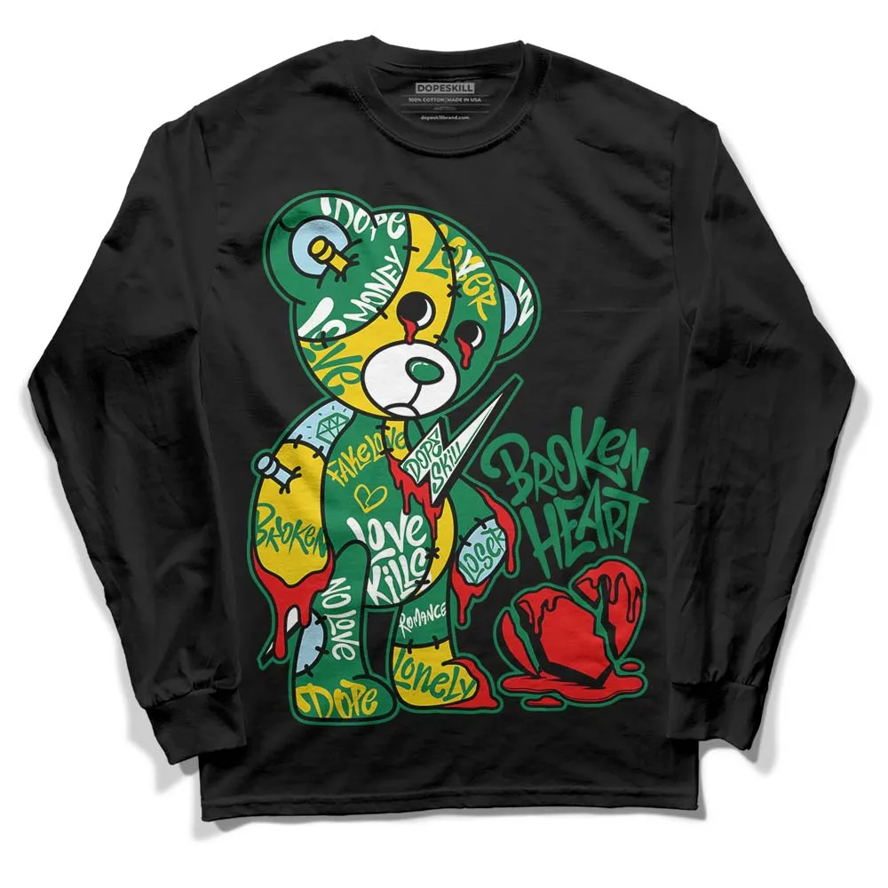 Lucky Green 5s DopeSkill Long Sleeve T-Shirt Broken Heart Graphic sold by DopeSkill product image thumbnail 2