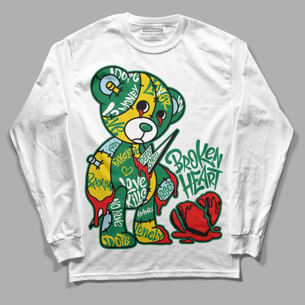 Lucky Green 5s DopeSkill Long Sleeve T-Shirt Broken Heart Graphic sold by DopeSkill