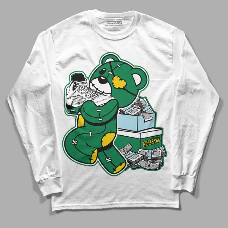 Lucky Green 5s DopeSkill Long Sleeve T-Shirt Bear Steals Sneaker Graphic sold by DopeSkill