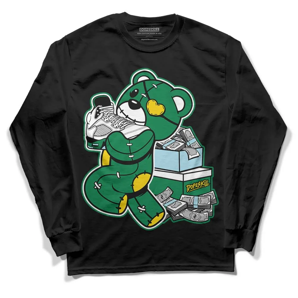 Lucky Green 5s DopeSkill Long Sleeve T-Shirt Bear Steals Sneaker Graphic sold by DopeSkill product image thumbnail 2