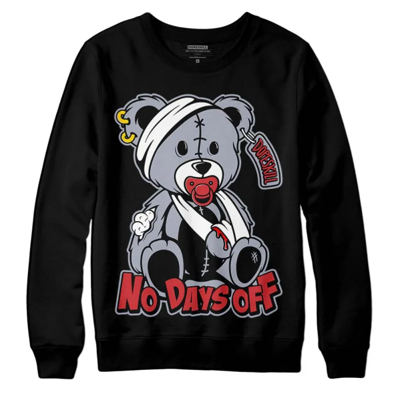 Bred Reimagined 4s DopeSkill Sweatshirt Hurt Bear Graphic sold by DopeSkill