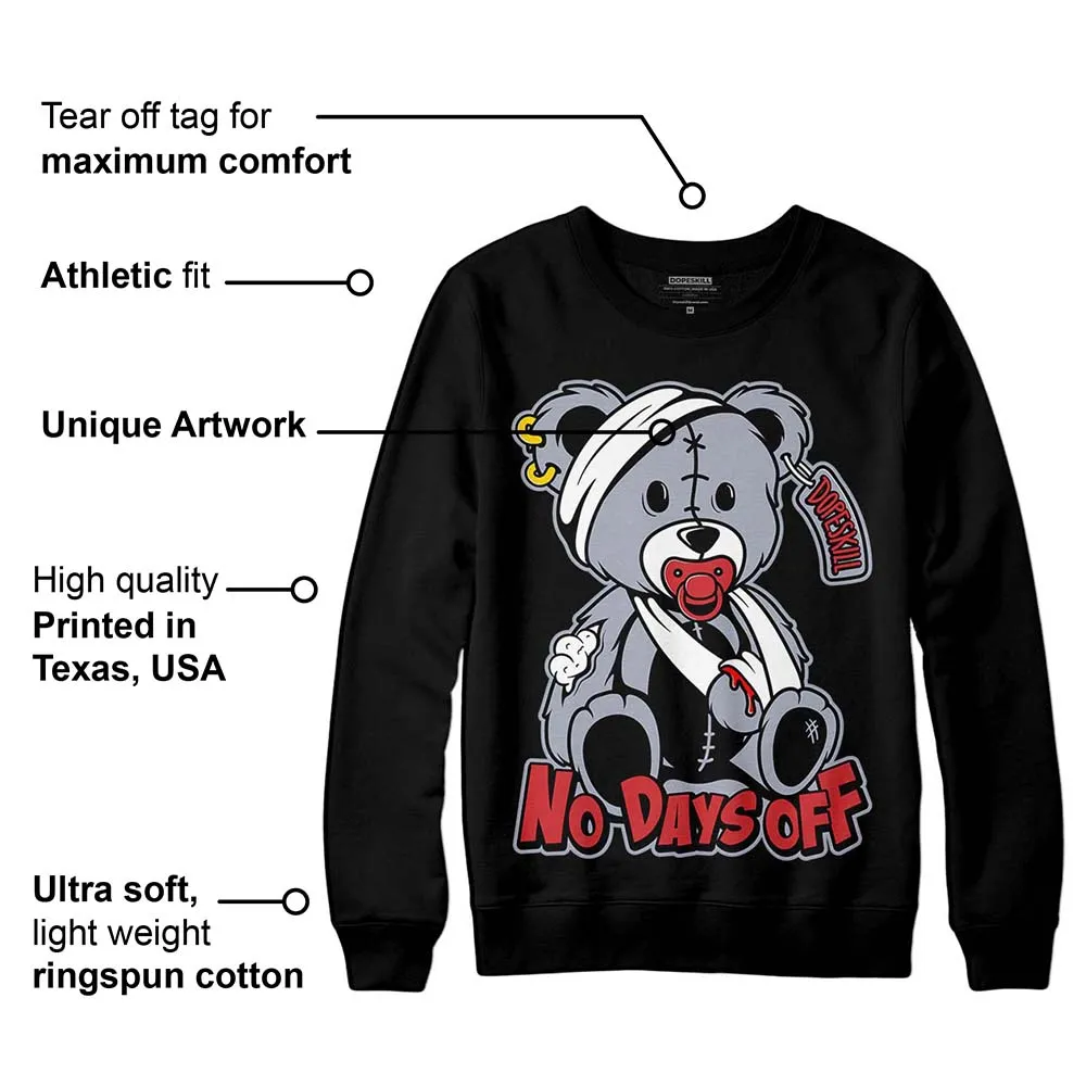 Bred Reimagined 4s DopeSkill Sweatshirt Hurt Bear Graphic sold by DopeSkill product image thumbnail 3