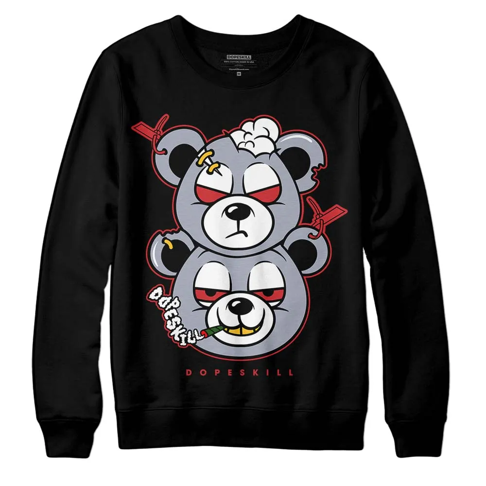 Bred Reimagined 4s DopeSkill Sweatshirt New Double Bear Graphic sold by DopeSkill