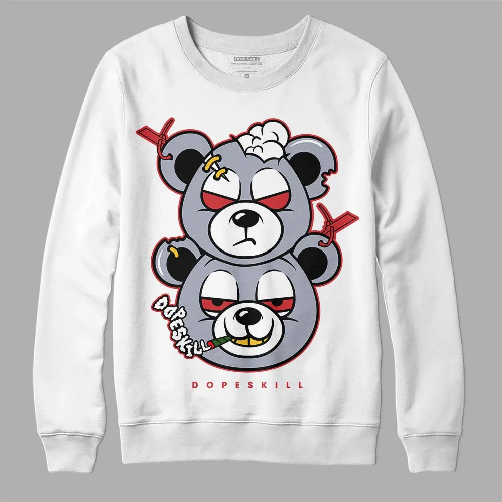 Bred Reimagined 4s DopeSkill Sweatshirt New Double Bear Graphic sold by DopeSkill product image thumbnail 2