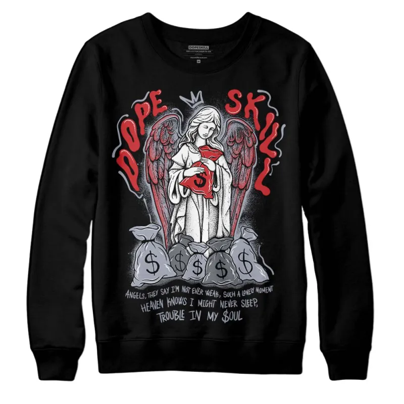 Bred Reimagined 4s DopeSkill Sweatshirt Angels Graphic sold by DopeSkill