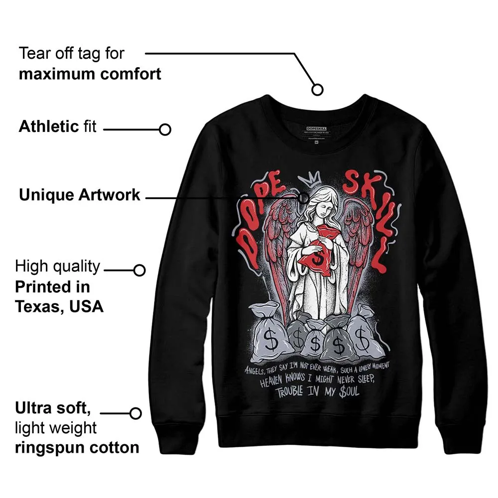 Bred Reimagined 4s DopeSkill Sweatshirt Angels Graphic sold by DopeSkill product image thumbnail 3