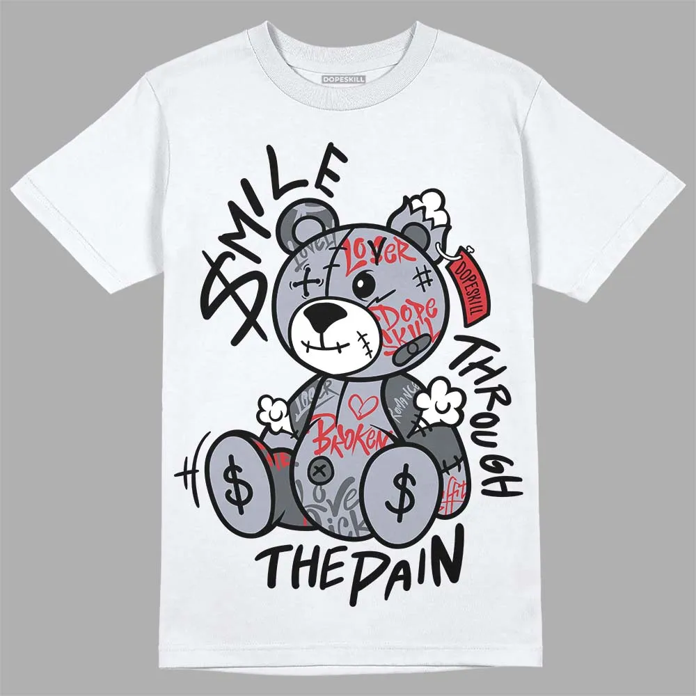 Bred Reimagined 4s DopeSkill T-Shirt Smile Through The Pain Graphic sold by DopeSkill product image thumbnail 2