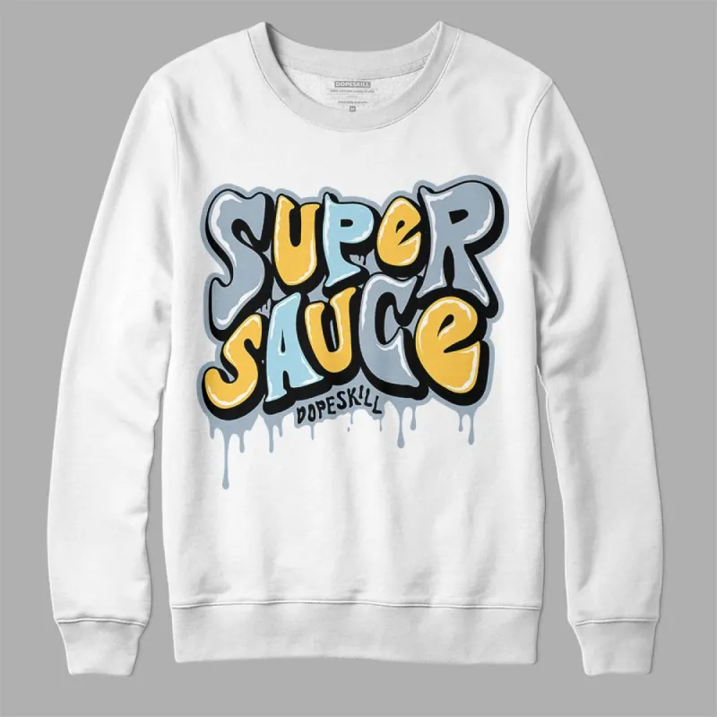 Blue Grey 13s DopeSkill Sweatshirt Super Sauce Graphic sold by DopeSkill