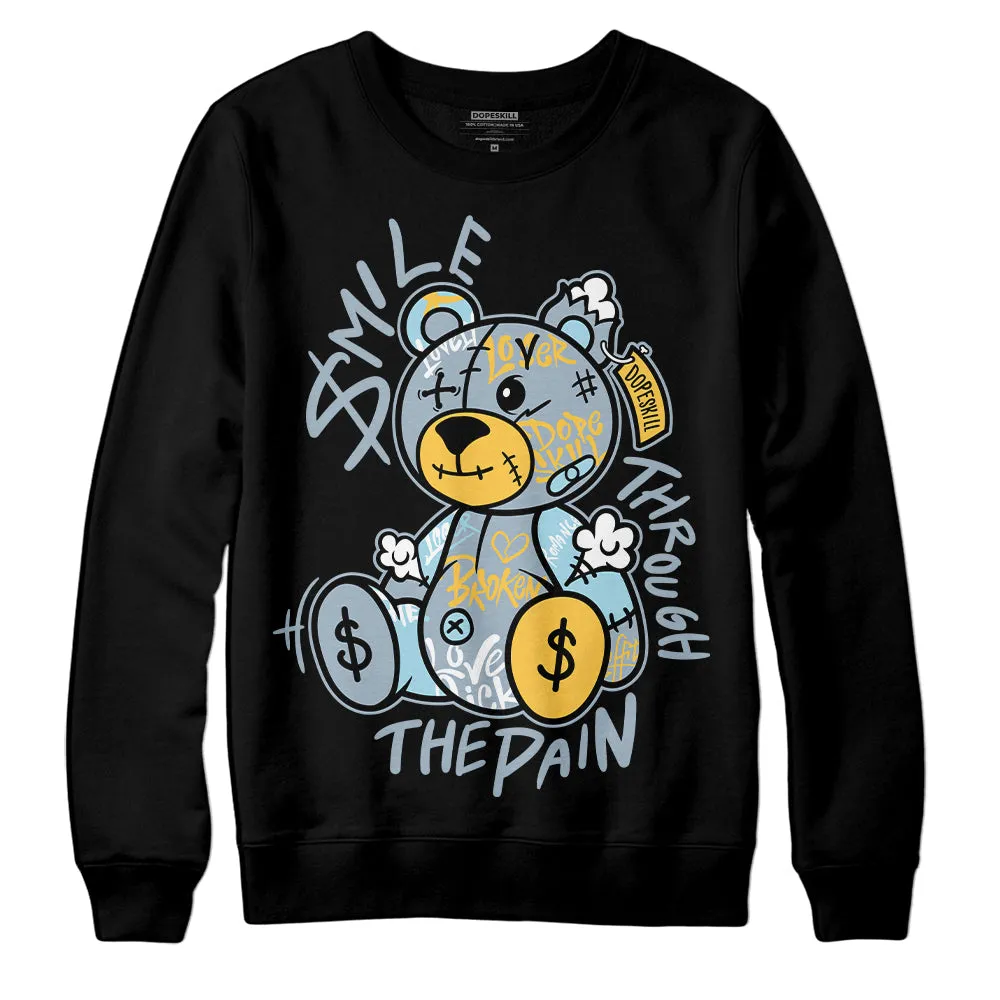 Blue Grey 13s DopeSkill Sweatshirt Smile Through The Pain Graphic sold by DopeSkill product image thumbnail 2