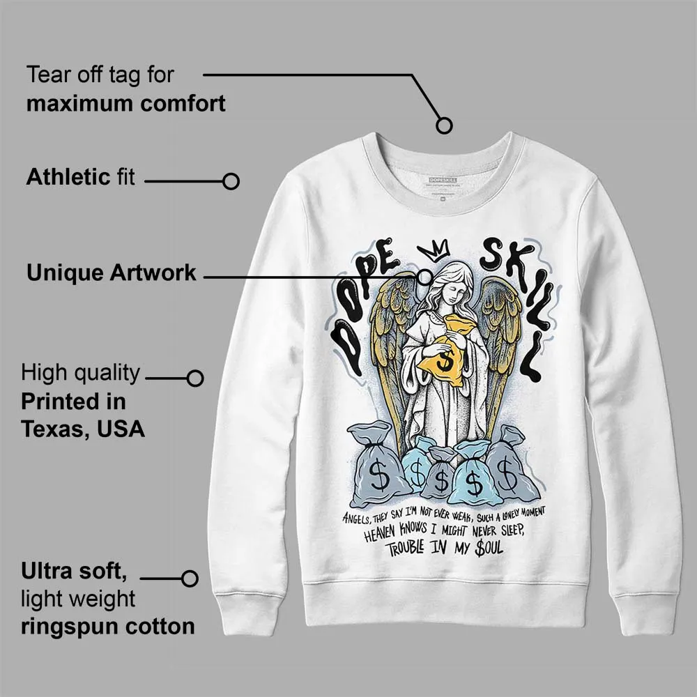 Blue Grey 13s DopeSkill Sweatshirt Angels Graphic sold by DopeSkill product image thumbnail 3