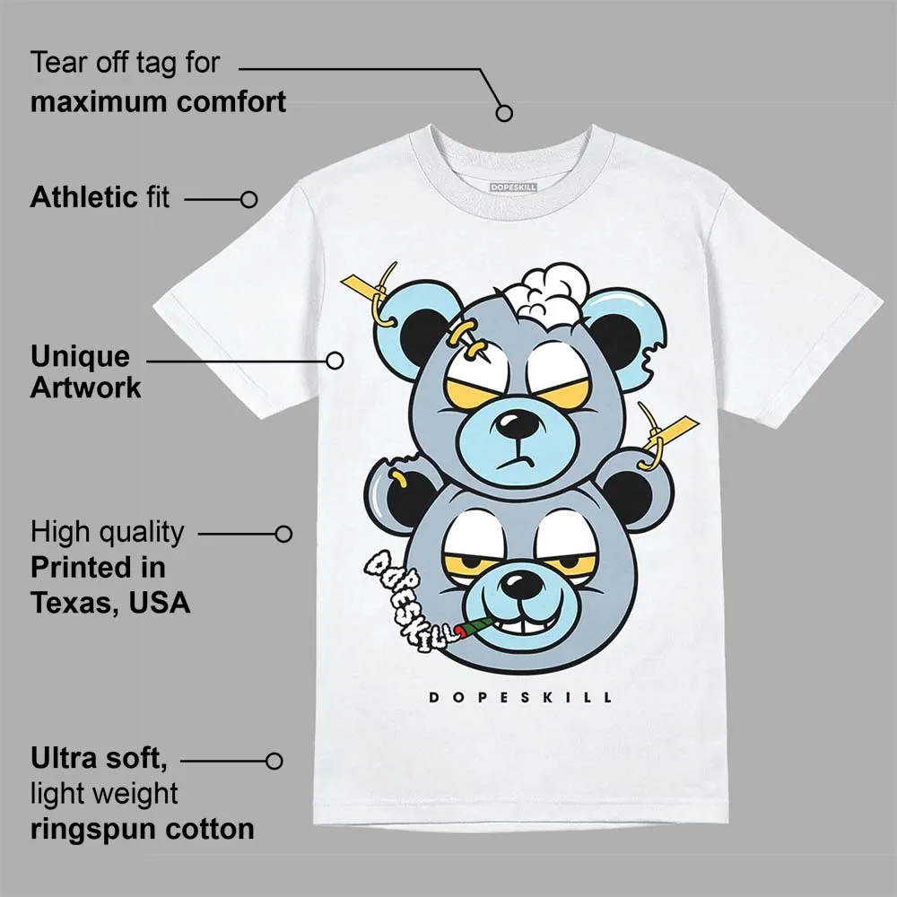 Blue Grey 13s DopeSkill T-Shirt New Double Bear Graphic sold by DopeSkill product image thumbnail 3