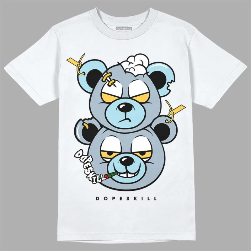 Blue Grey 13s DopeSkill T-Shirt New Double Bear Graphic sold by DopeSkill