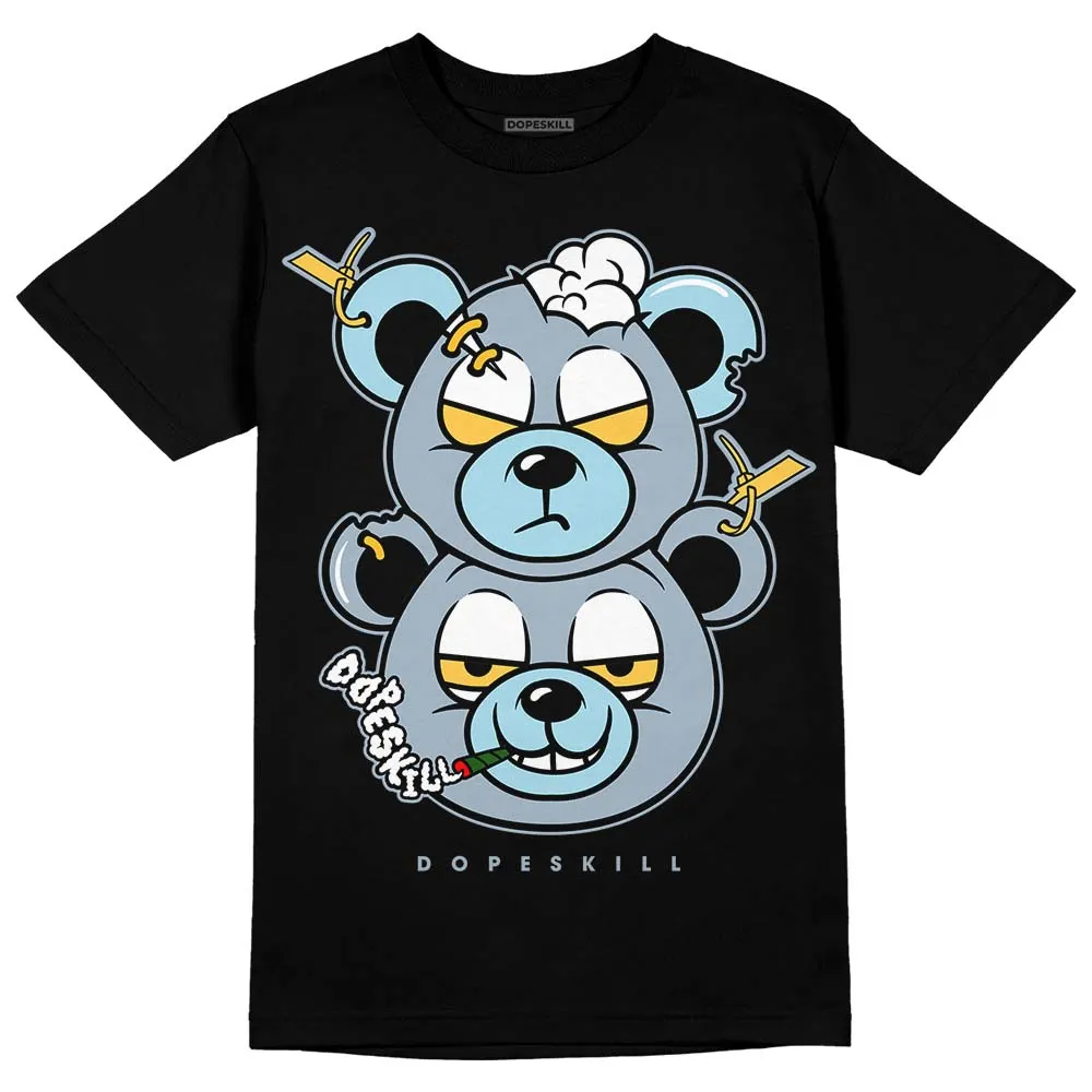 Blue Grey 13s DopeSkill T-Shirt New Double Bear Graphic sold by DopeSkill product image thumbnail 2