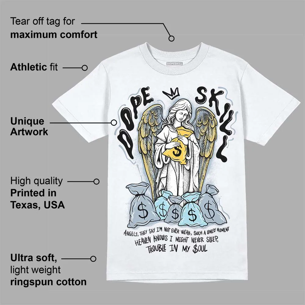 Blue Grey 13s DopeSkill T-Shirt Angels Graphic sold by DopeSkill product image thumbnail 3