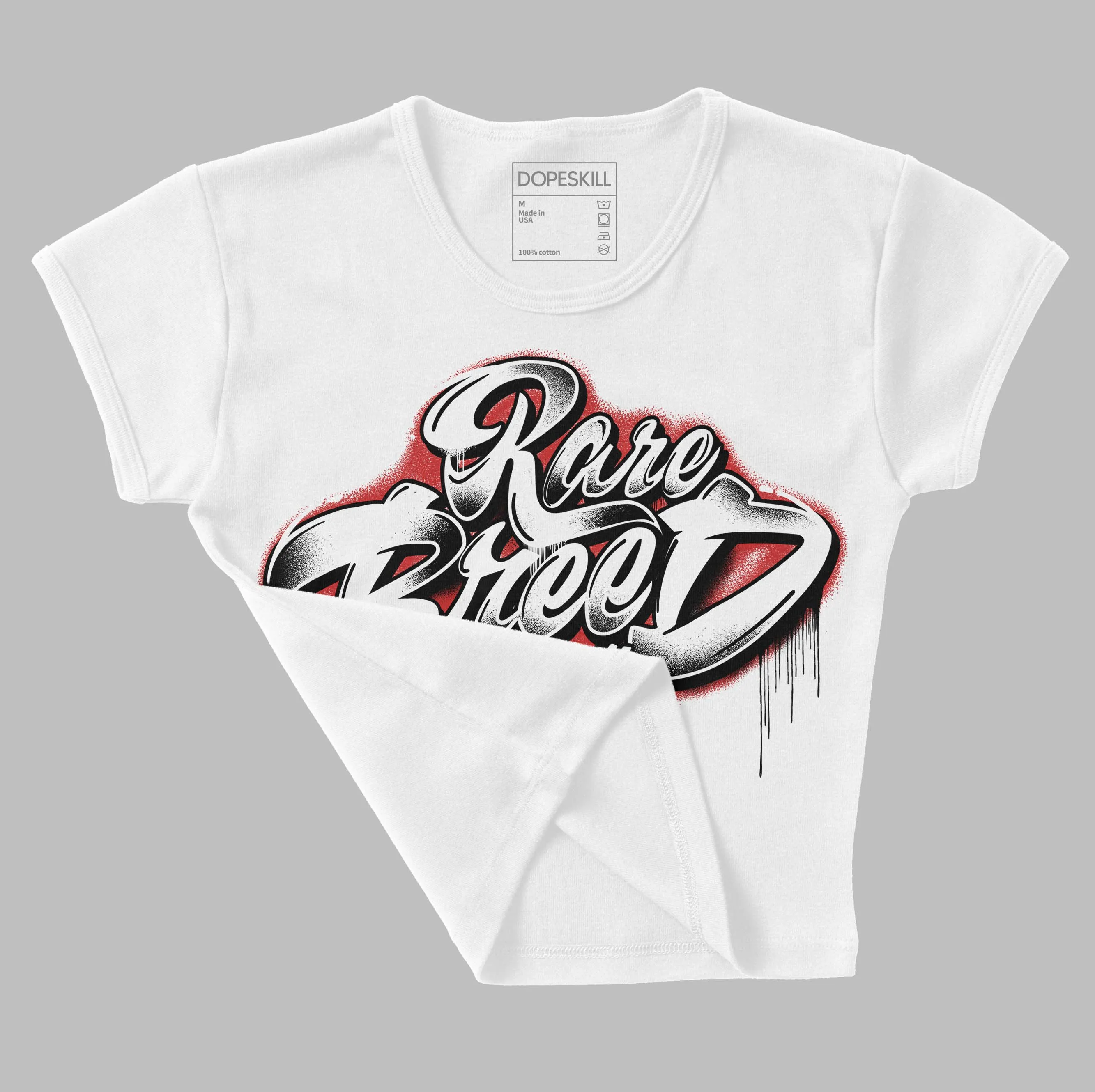 "Black/White" 1s DopeSkill Women's Crop Top Rare Breed Type Graphic sold by DopeSkill product image thumbnail 4