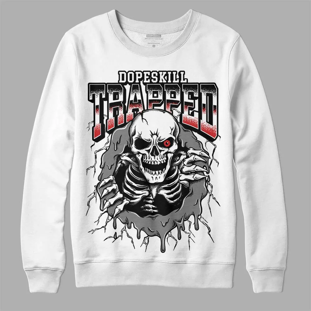 "Black/White" 1s DopeSkill Sweatshirt Trapped Halloween Graphic sold by DopeSkill product image thumbnail 2